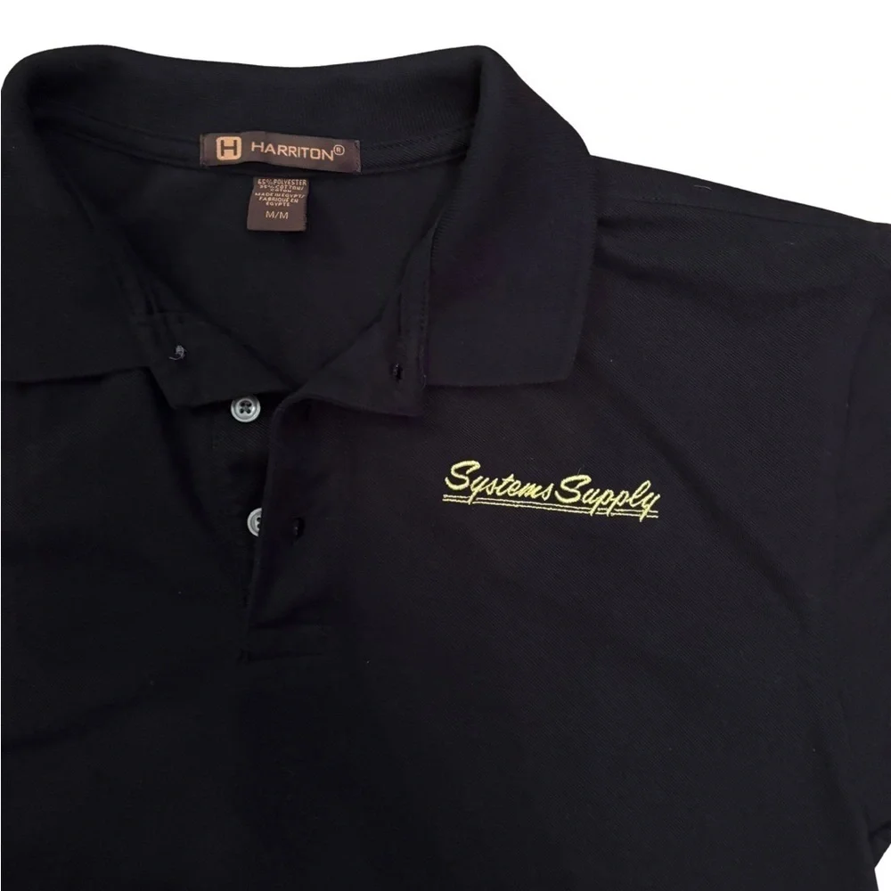 Harrington Systems Supply Black Polo Shirt - Picture 2 of 3